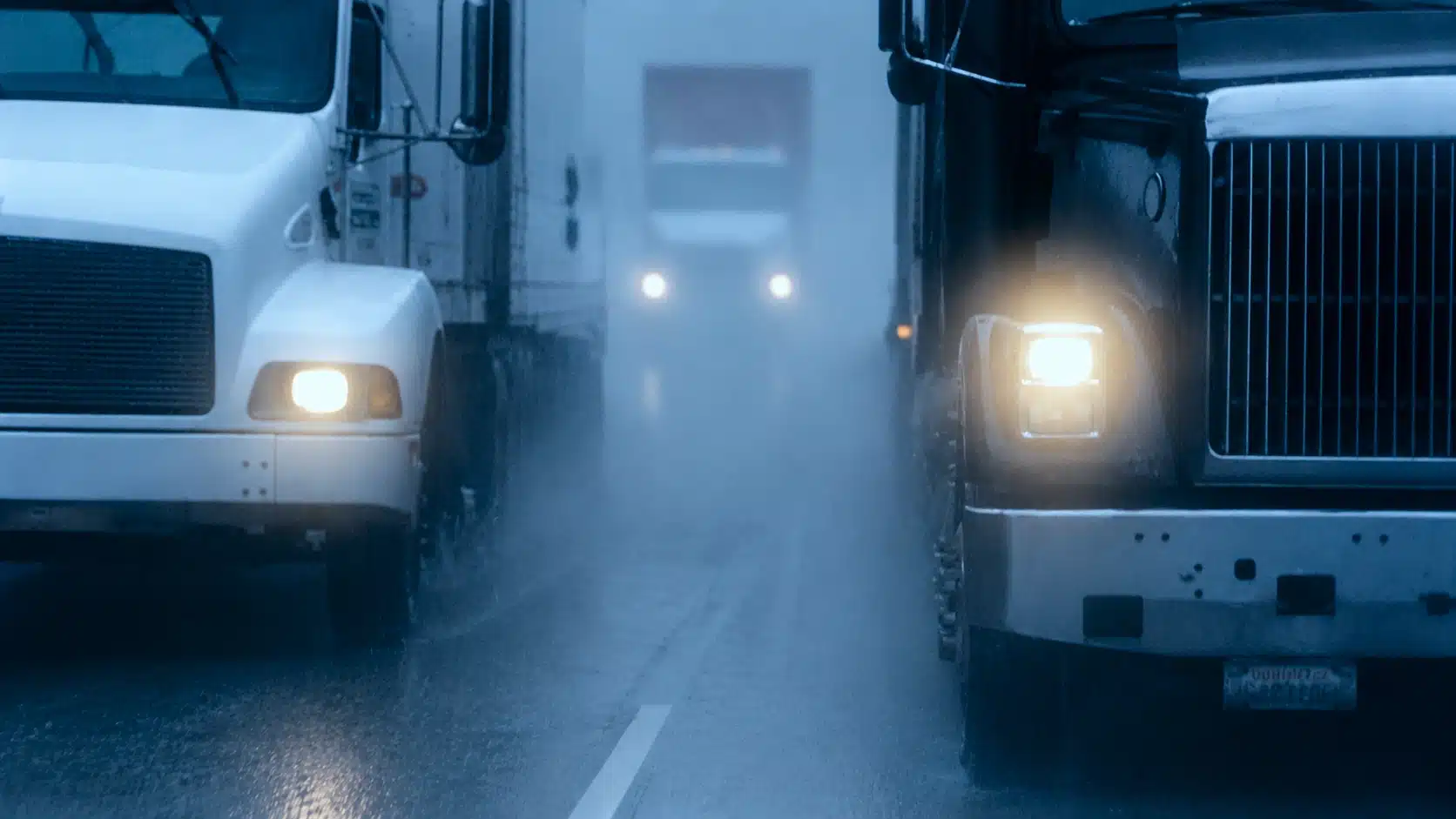 wide cinematic rainy highway scene 16x9